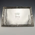 1896 British Antique Pure Silver Square Dressing Table Tray 666g Florence Warden